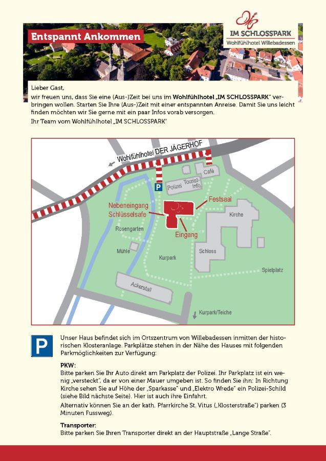 Wohlfuehlhotel Im Schlosspark - Self Checkin Willebadessen Exteriér fotografie